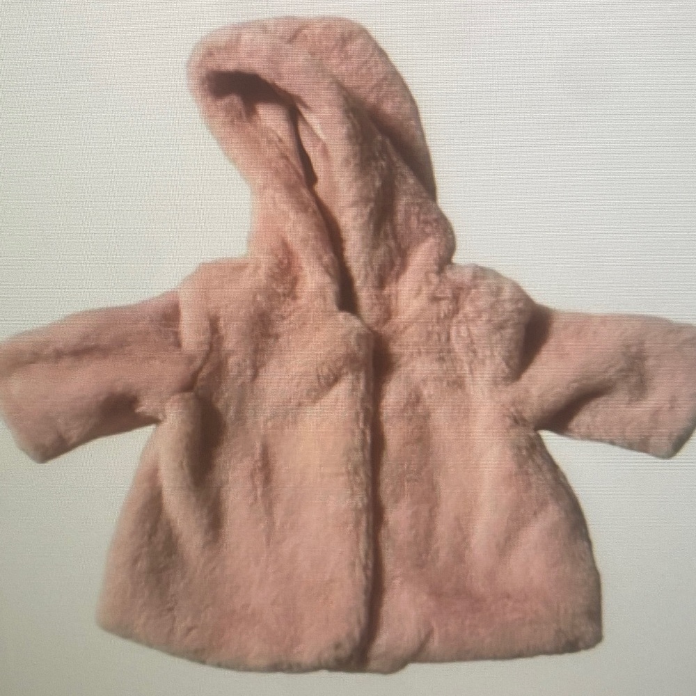 Cozy Pink Faux Fur Hooded Jacket
